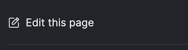 Edit Page Link